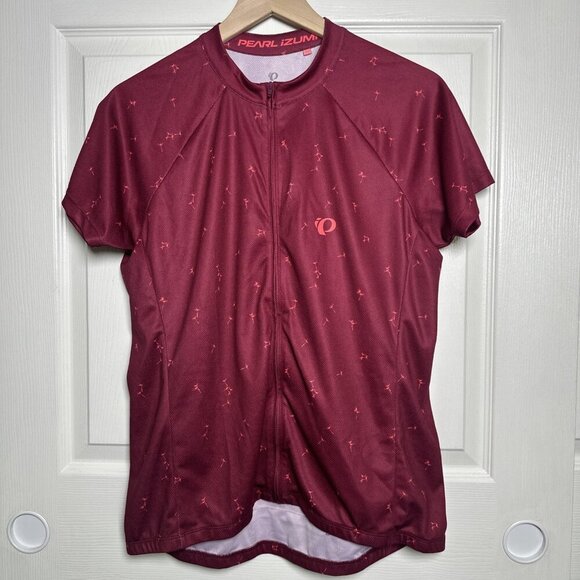 Pearl Izumi Womens XL Beet Red Cycling Jersey Top Short Sleeve Select Escape Zip - Picture 2 of 10